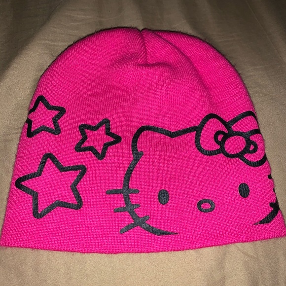 Accessories - Hello kitty hot pink beanie